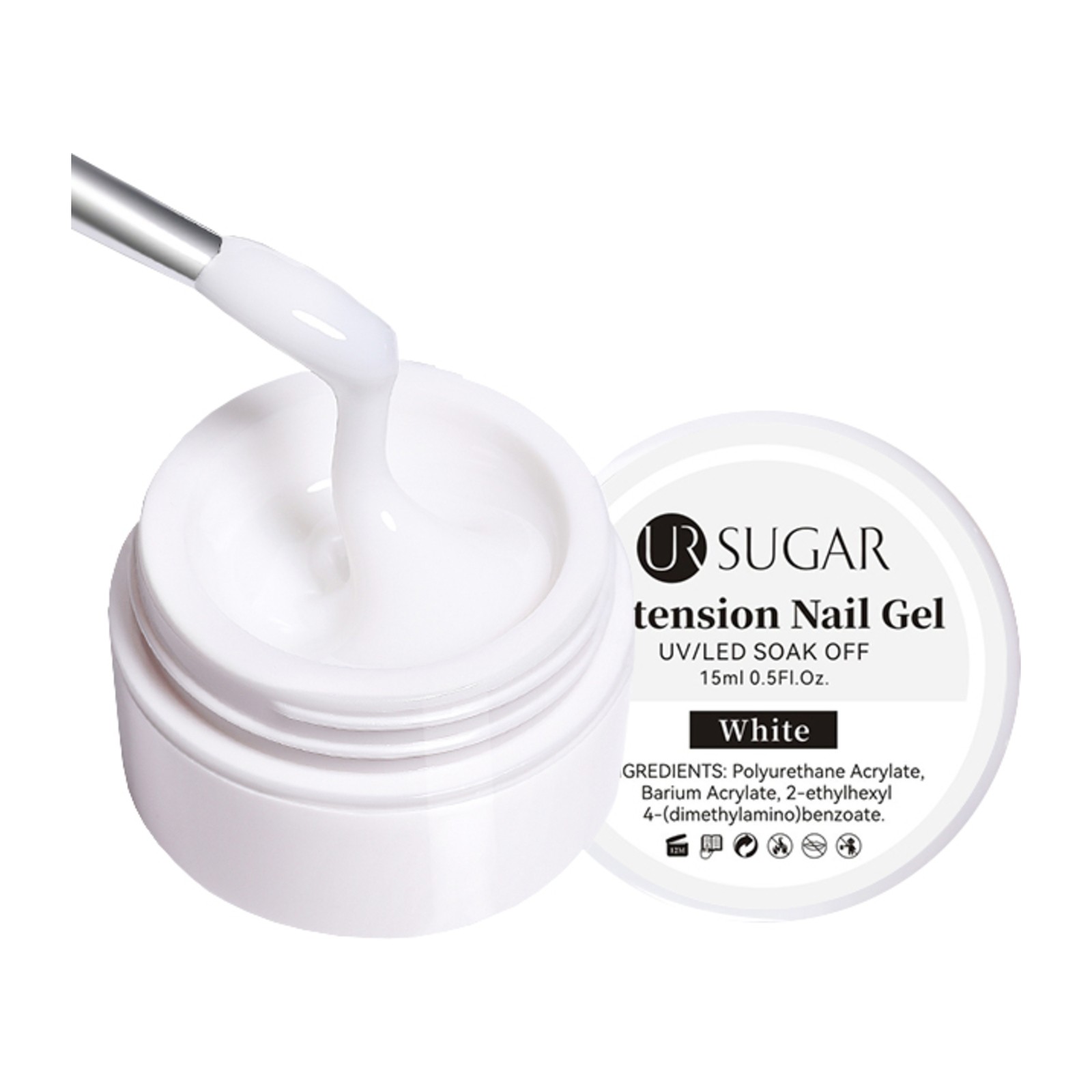 URSUGAR -  Kemény poligel -  fehér -  15 ml